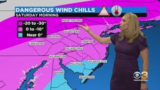 Philadelphia Weather: Sub-Zero Wind Chills
