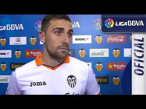 Entrevista a Alcácer tras el Valencia CF (2-2) RCD Espanyol - HD