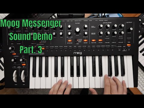 Moog Messenger: Pure Analog Monosynth Demo | NO TALKING (HQ Audio) Part. 3@MidiWareVideo