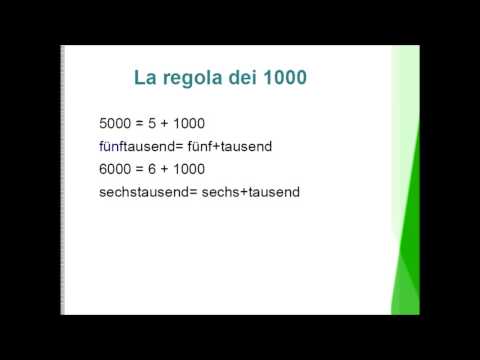 lezione di tedesco online #2 -  contare in tedesco