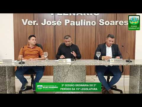 3ª Sessão Ordinária do 2º Período da 15ª Legislatura | 25 de Março de 2026