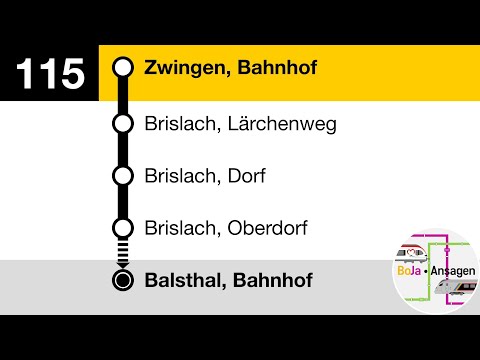 Postauto Ansagen | 115 Zwingen - Erschwil - Balsthal | BoJa Ansagen
