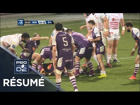 PRO D2 - Résumé Bourg-en-Bresse-Biarritz: 29-27 - J19 - Saison 2018/2019