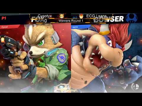 ECG Weekly 2/22/2020 - Winners Round 1 - Cycotyx(Fox) Vs ECG | Sans(Bowser) - SSBU