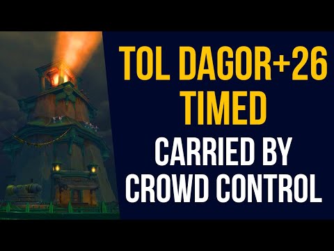 Tol Dagor+26 ★ Prot Warrior POV ★ Carried by Crowd Control?! [Fortified/Bursting/Volcanic][8.3]