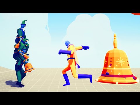 JINGLE BELLS TRAP vs  EVERY UNIT PART 2 | Totally Accurate Battle Simulator TABS
