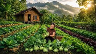Download lagu Abandoned by her husband, woman grows her own organic vegetables to make a living derness alone mp3
