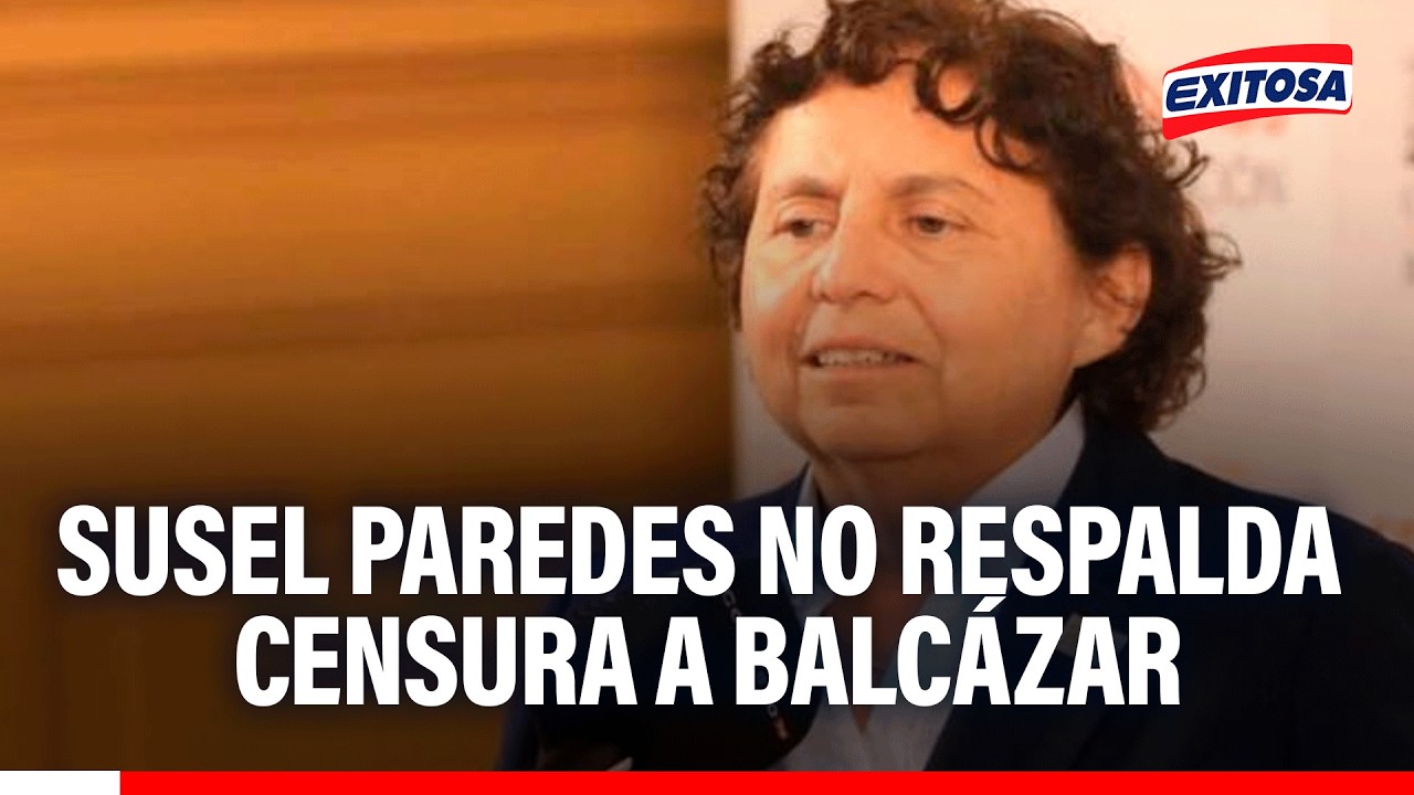 🔴🔵 Susel Paredes no firmará a favor de censura contra José Balcázar: “Ya es inviable”