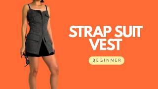 How to Sew a Strap Suit Vest DIY Sewing Tutorial - Sewing Pattern (#2514)