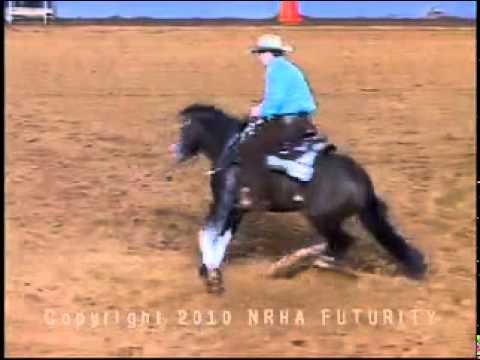 2010 NRHA Open Futurity Champions-Spooks Gotta Whiz and Jordan Larson-