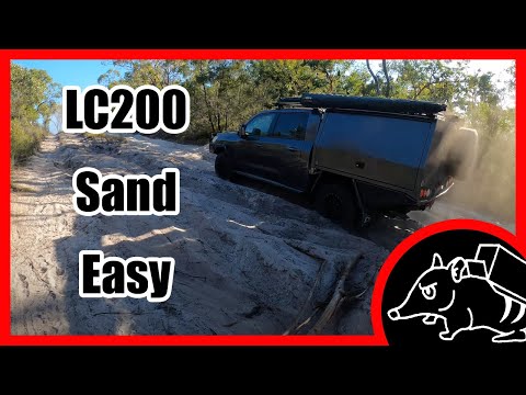 Chopped 200 Series Landcruiser making it look easy on K'gari Fraser Island