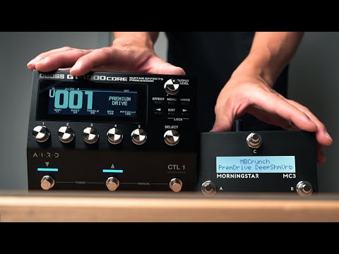 Boss GT-1000 Core with Morningstar MC3 MIDI Controller