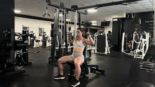 Seated Cable Shoulder Press (45°)