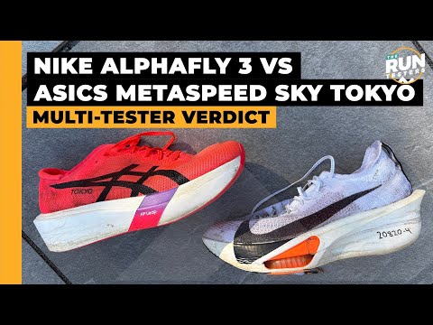 Nike Alphafly 3 vs Asics Metaspeed Sky Tokyo: Two runners compare two top carbon racing shoes