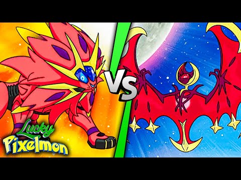 Minecraft LUCKY PIXELMON - SOLGALEO SHINY vs LUNALA SHINY ! BATALHA ÉPICA NO NOVO CANAL !!