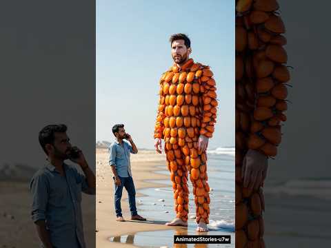 Leo Messi covered in millions of orange beetles saved by farmer #animals #men #treatment