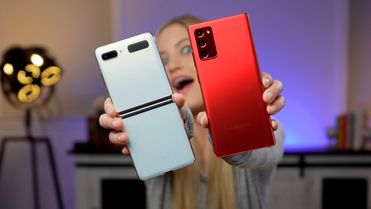 Samsung Galaxy Mystic White Z-Flip 5G and Mystic Red Note 20! ❤️