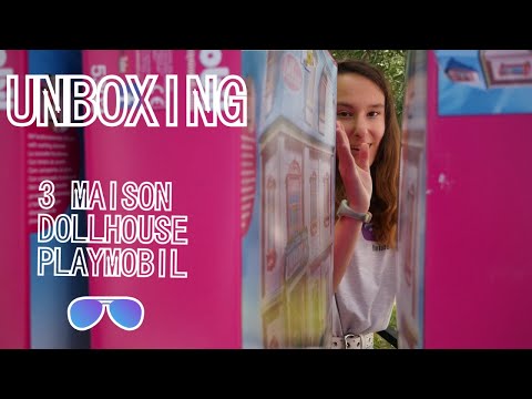Playmobil maison dollhouse unboxing - unboxing de 3 maisons dollhouse Playmobil