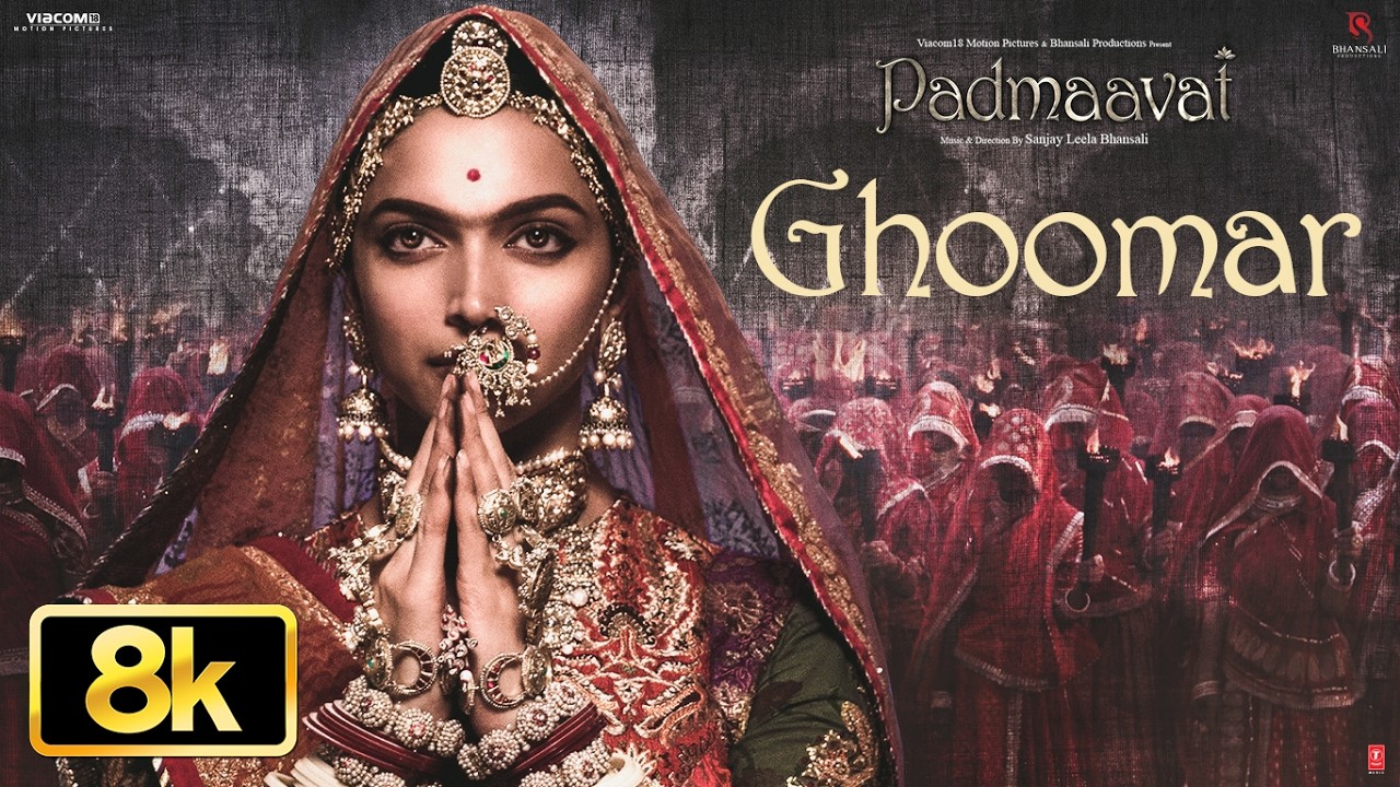 Ghoomar 8K Full Video Song | Deepika Padukone | Shahid Kapoor | Shreya Ghoshal | Swaroop Khan