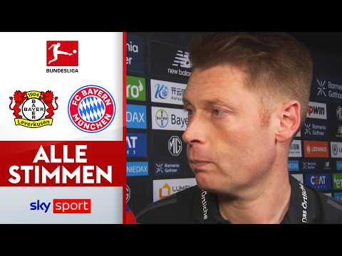 ''Würde ich jetzt so nicht mehr geben'' | Bayer Leverkusen - Bayern München | Bundesliga Interviews