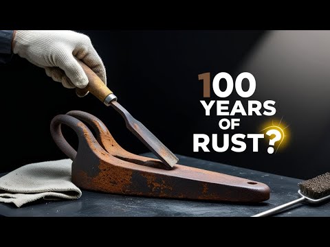 This 100-Year-Old Tool Looked Hopeless… Until We Did THIS 🔥 | Antique Ox-Tongue Iron Restoration