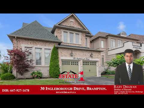 30 Ingleborough Drive, Brampton-VIRTUAL TOUR