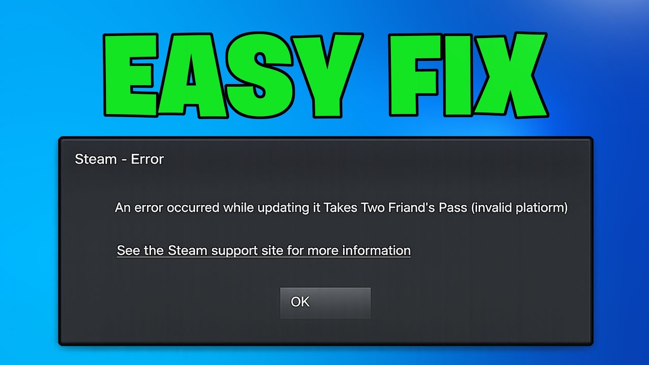 How To Fix Steam Invalid Platform Install Error - NEW 2026✅