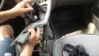 Renault Laguna 2 wymiana żarówki podświetlenia popielniczki i gniazda zapalniczki