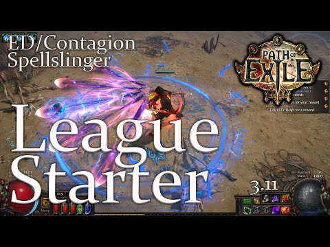 POE 3.11 STARTER BUILD | ESSENCE DRAIN / CONTAGION CHAOS SPELLSLINGER | GUIDES