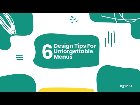 6 Design Tips For Unforgettable Menus