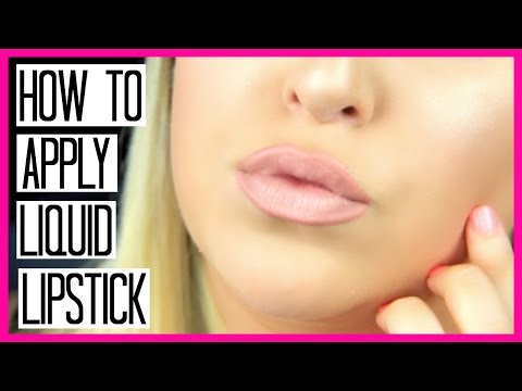 How To Apply Liquid Lipstick For Beginners!! Video
