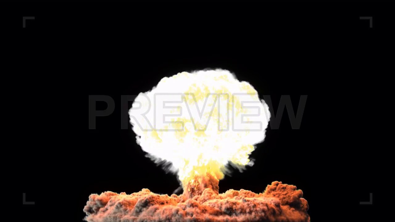 Nuclear Explosion Stock Motion Graphics