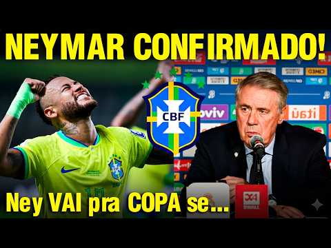? NEYMAR VAI PRA COPA! Ancelotti CONFIRMOU na coletiva!