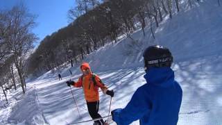白馬五竜　2016/2/11　ヒデのヘルメット装着