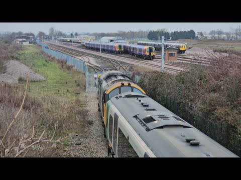 Tractor, Desiro's and more at Long Marston Storage Facility 5Q07 Wembley-Long Marston 23/12/25