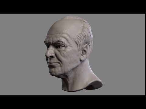 Jack Nicholson portrait speed sculpt