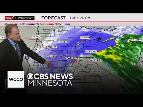 After pause in rain, snow expected to make its way to Twin Cities