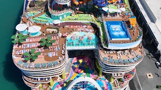 Royal Caribbean’s Current Largest Ship (Star of the Seas) - From Above 🚁 in 4K 