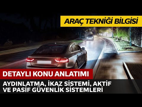 Aydınlatma, İkaz Sistemi, Aktif ve Pasif Güvenlik Sistemleri Aydınlatma, İkaz Sistemi, Aktif ve Pasif Güvenlik Sistemleri