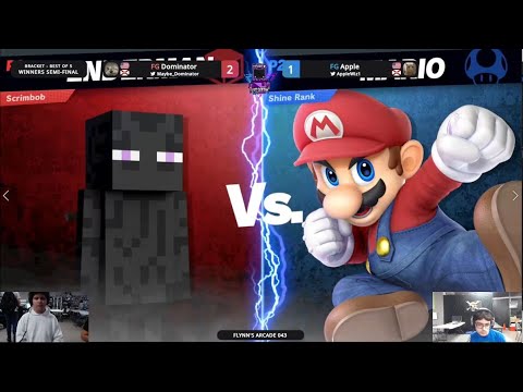 Flynn's Arcade 043 Winners Semis - Dominator (Mario) Vs. Apple (Steve) SSBU ULTIMATE