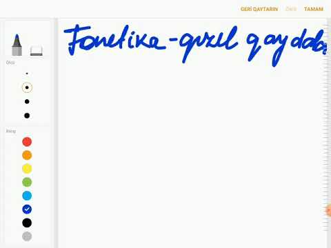 Fonetika -Qızıl qaydalar (2)