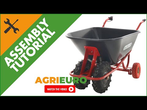 GeoTech CAR 300T-160 Electric Wheelbarrow - 40V 6Ah Battery - Assembly tutorial