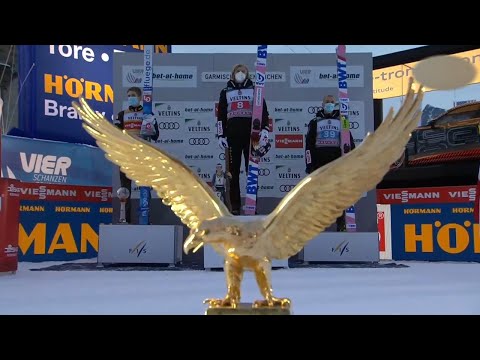 Skoki Polaków w Ga-Pa 2021 konkurs indywidualny (01.01.2021) Dawid Kubacki i Piotr Żyła na podium!