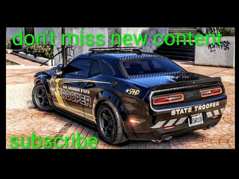 GTA 5 MODS LSPDFR how to install police car Dodge Demon State Trooper