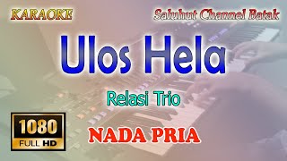 Download lagu ULOS HELA ll KARAOKE BATAK ll RELASI TRIO ll NADA PRIA B=DO mp3