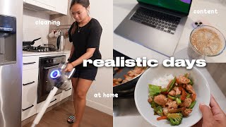 realistic days in my life | balancing content, work & life after moving