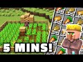 Automatic Villager Crop Farm in Minecraft 1.20 - Java and Bedrock!