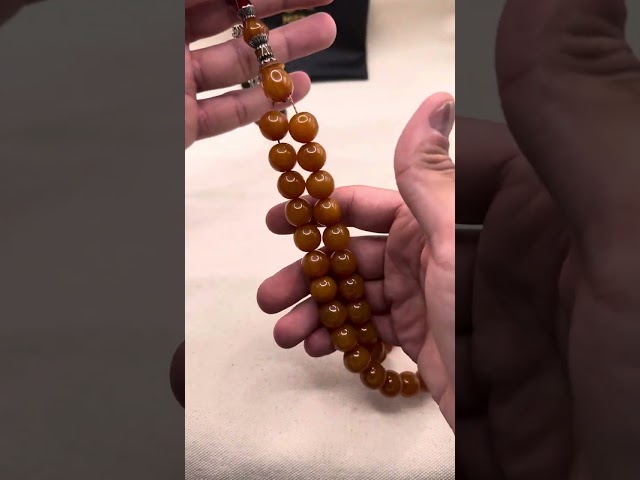 سبحه سندلوس ألماني مع شاهد عثماني طويل مطعم بالفضه