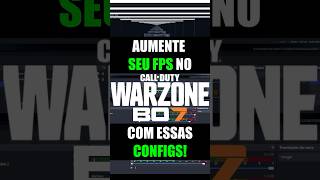 Mais fps no cod warzone bo7! Aumentar fps e acabar travadas com input lag delay zerado! #boostfps