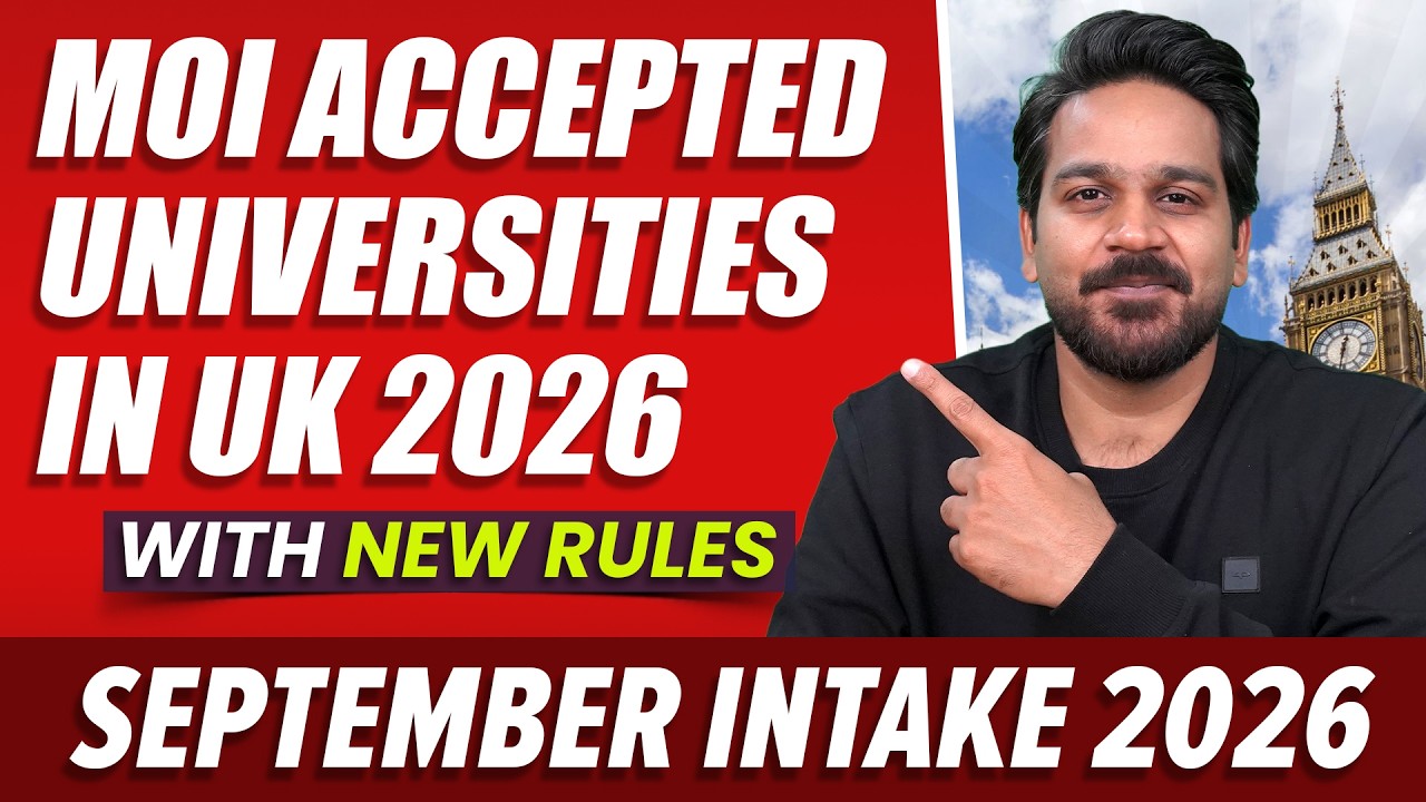 MOI Accepted Universities in UK 2026 🇬🇧 New Rules &  Requirements | Study in UK